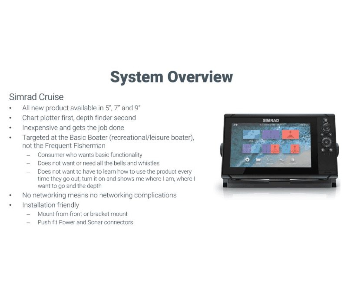 Simrad GPS Plotter Sonda Cruise 7" con Transductor