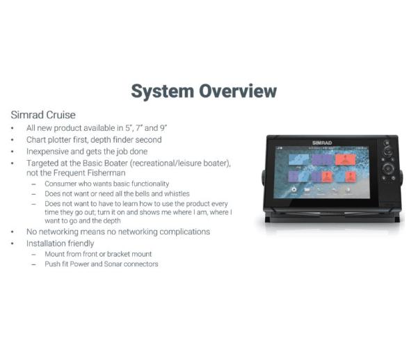 Simrad GPS Plotter Sonda Cruise 9" con Transductor