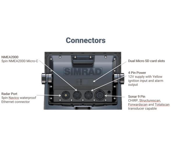 Simrad GO9 XSE con Sonda y Transductor DownScan