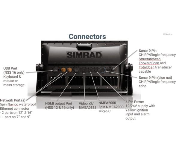Simrad GPS Plotter Sonda NSS7 evo3 con Radar G4
