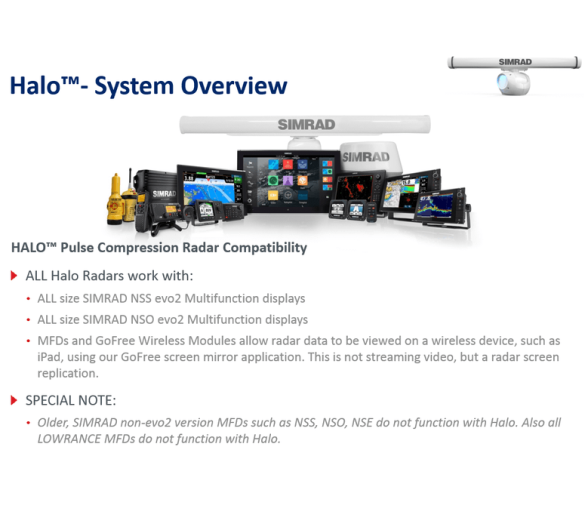 Simrad Radar de compresión de pulsos Halo-6