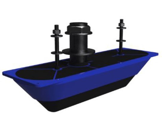 Simrad StructureScan 3D Transducer Stainless Steel Thru-Hull Single