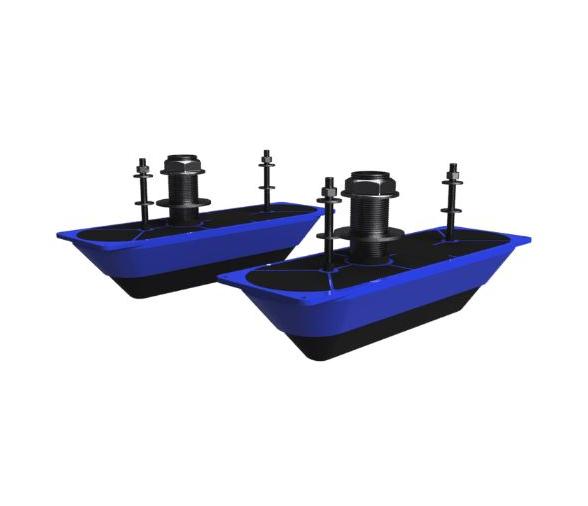 Simrad Transductor Doble Casco 3D StructureScan Acero Inoxidable