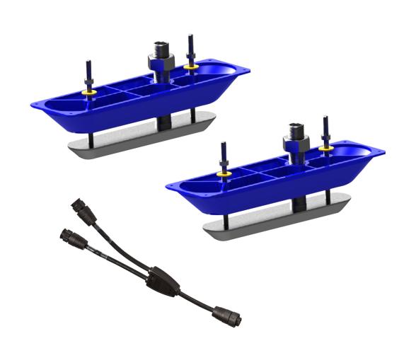 Simrad Transductor pasacascos de acero inoxidable StructureScan ( par )