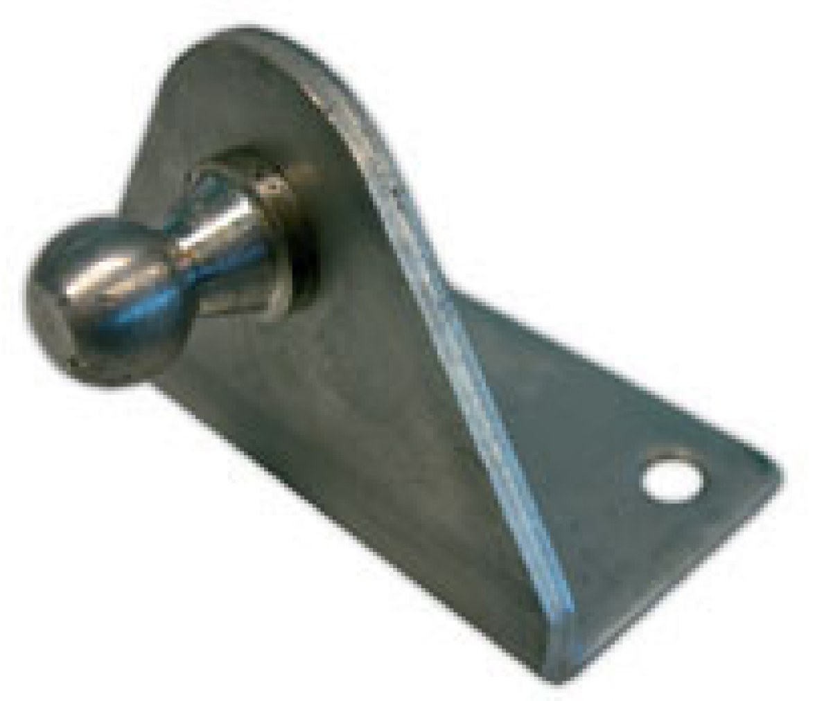 Soporte Amortiguador Angulo Con Bola de 10mm Inox