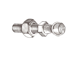 Steel ball 10mm for Snap Mounting of Gas Springs