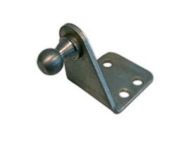 Soporte Amortiguador Curvo con Bola de 10mm Inox