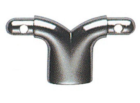 Central bracket chrome brass