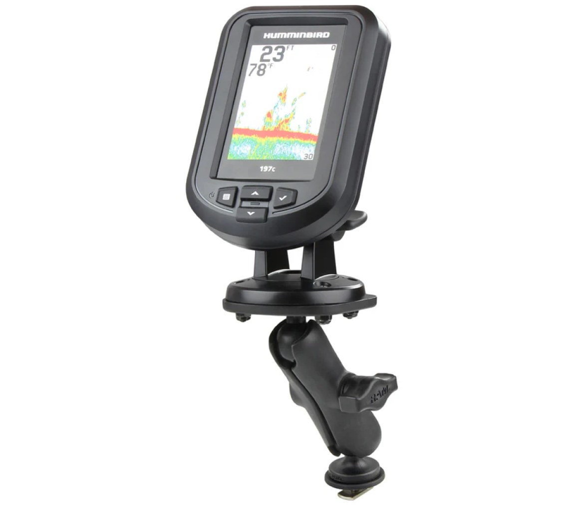 Soporte compuesto de bola RAM para Humminbird Piranha + más