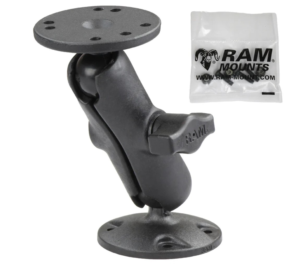 Soporte compuesto de doble bola con accesorios para Garmin Striker + más