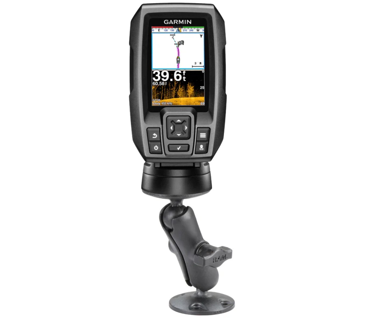 Soporte compuesto de doble bola con accesorios para Garmin Striker + más