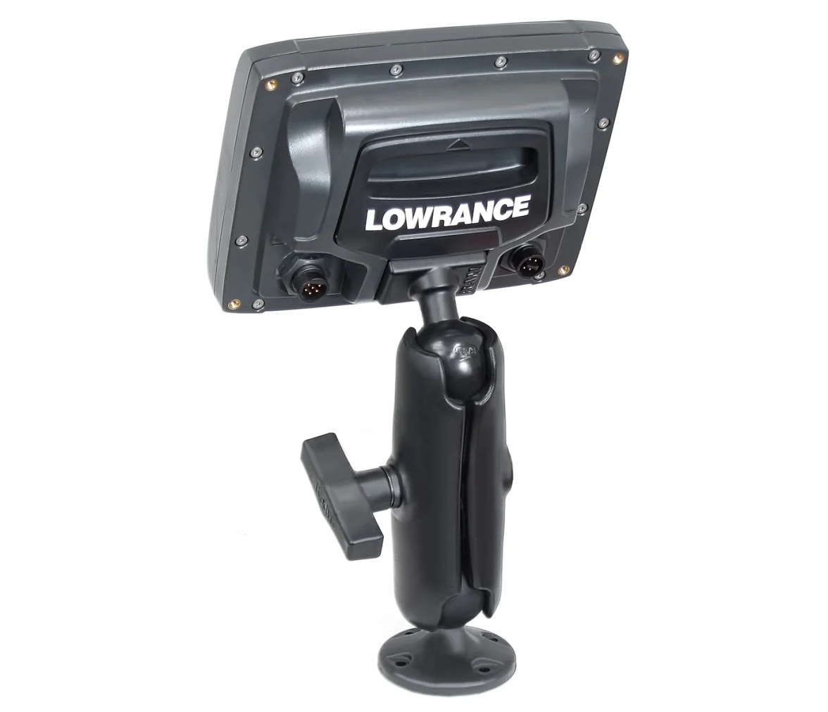 Soporte compuesto de doble bola para Lowrance Elite-5, Mark-5 + más