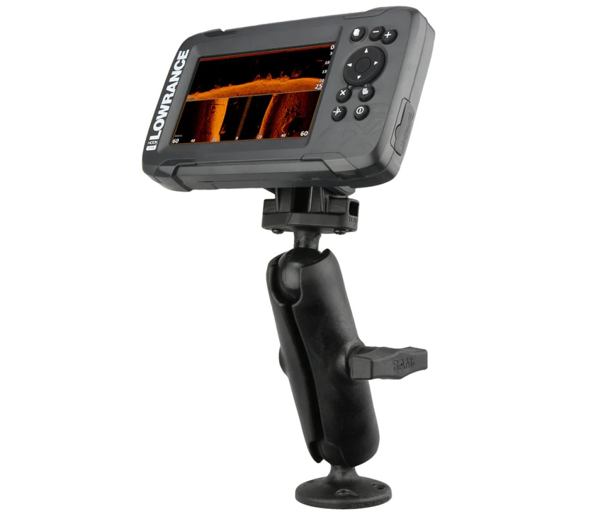 Soporte compuesto RAM para Lowrance Eagle 4 & 5, Hook² & Reveal - Talla C