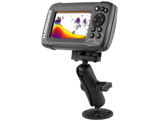 Soporte compuesto RAM para Lowrance Eagle 4 y 5, Hook² y Reveal - Tamaño B