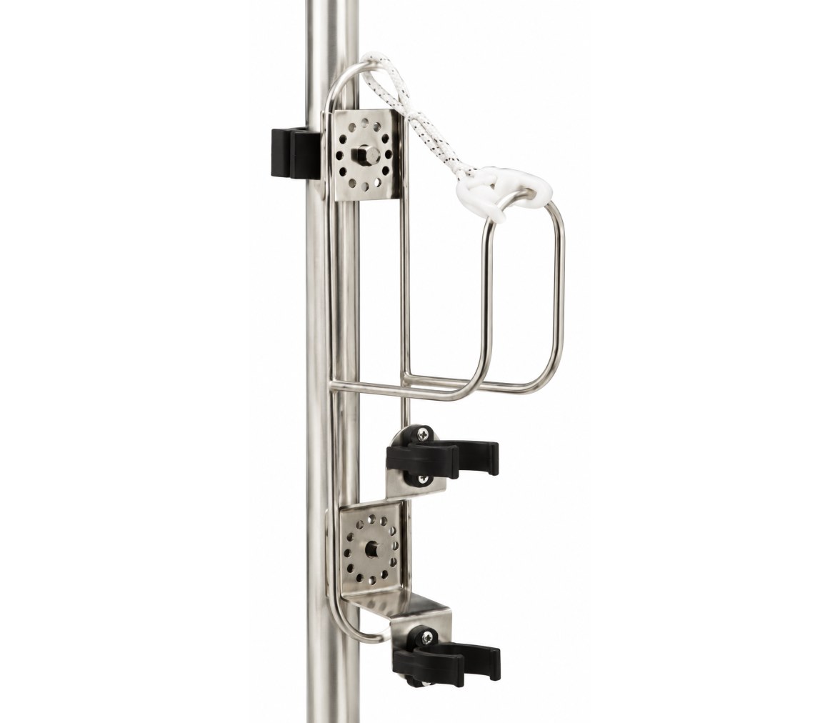 Soporte de acero inoxidable para salvavidas de aro