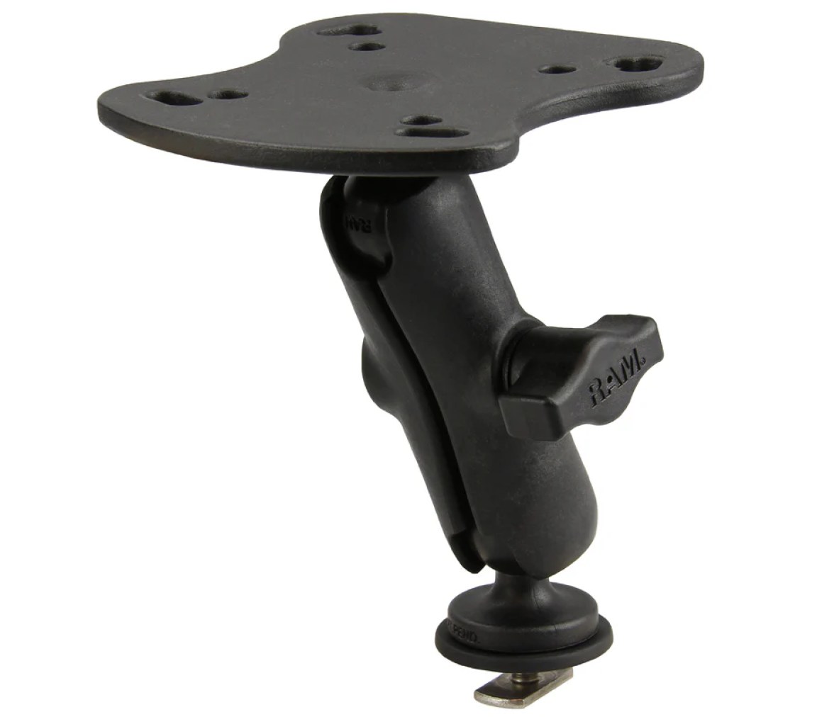 Soporte de bola de raíl compuesto para dispositivos Humminbird