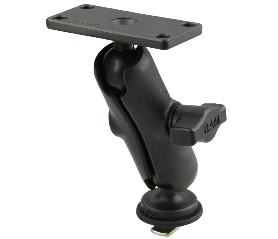 Soporte de bola de riel doble RAM para Humminbird Helix 5