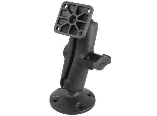 Soporte de bola doble de montaje atornillado de compuesto con placa AMPS rectang