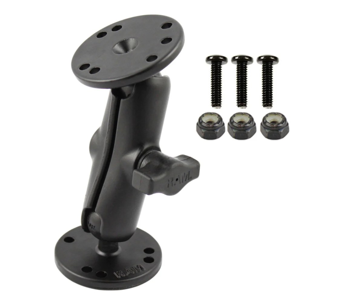 Soporte de bola doble RAM con accesorios para Garmin Striker + más