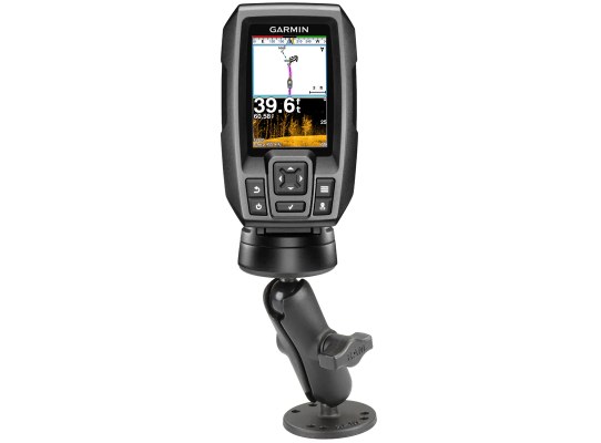 Soporte de bola doble RAM con accesorios para Garmin Striker + más