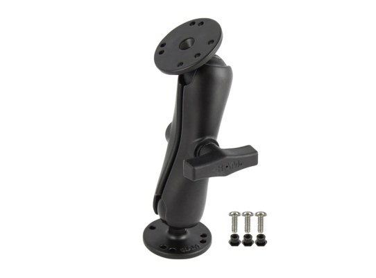 Soporte de bola doble RAM con hardware #6-32 para Garmin Fishfinder