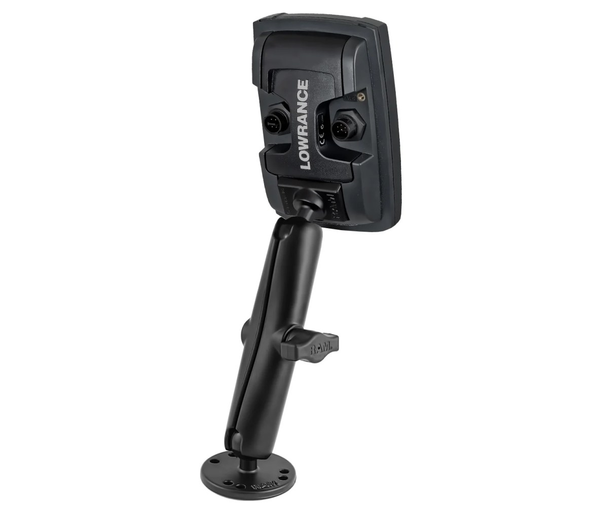Soporte de bola doble RAM para Lowrance Elite-4 y Mark-4