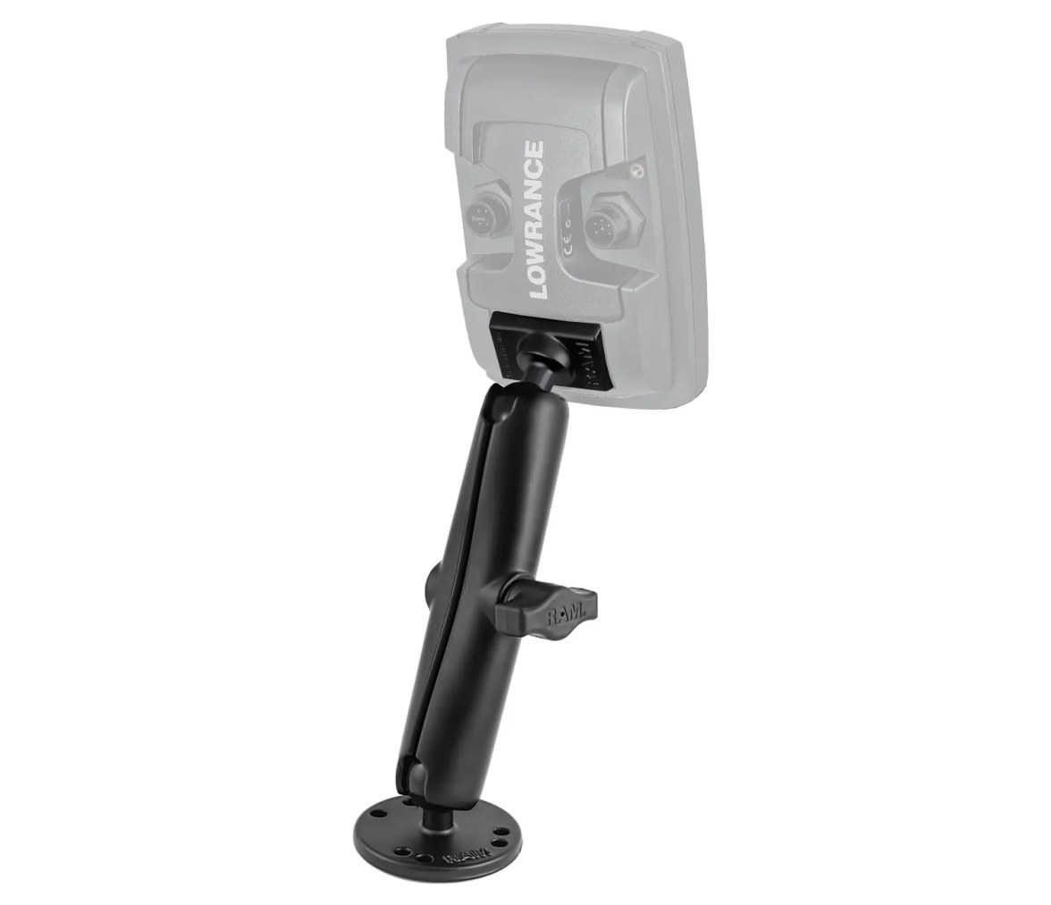 Soporte de bola doble RAM para Lowrance Elite-4 y Mark-4