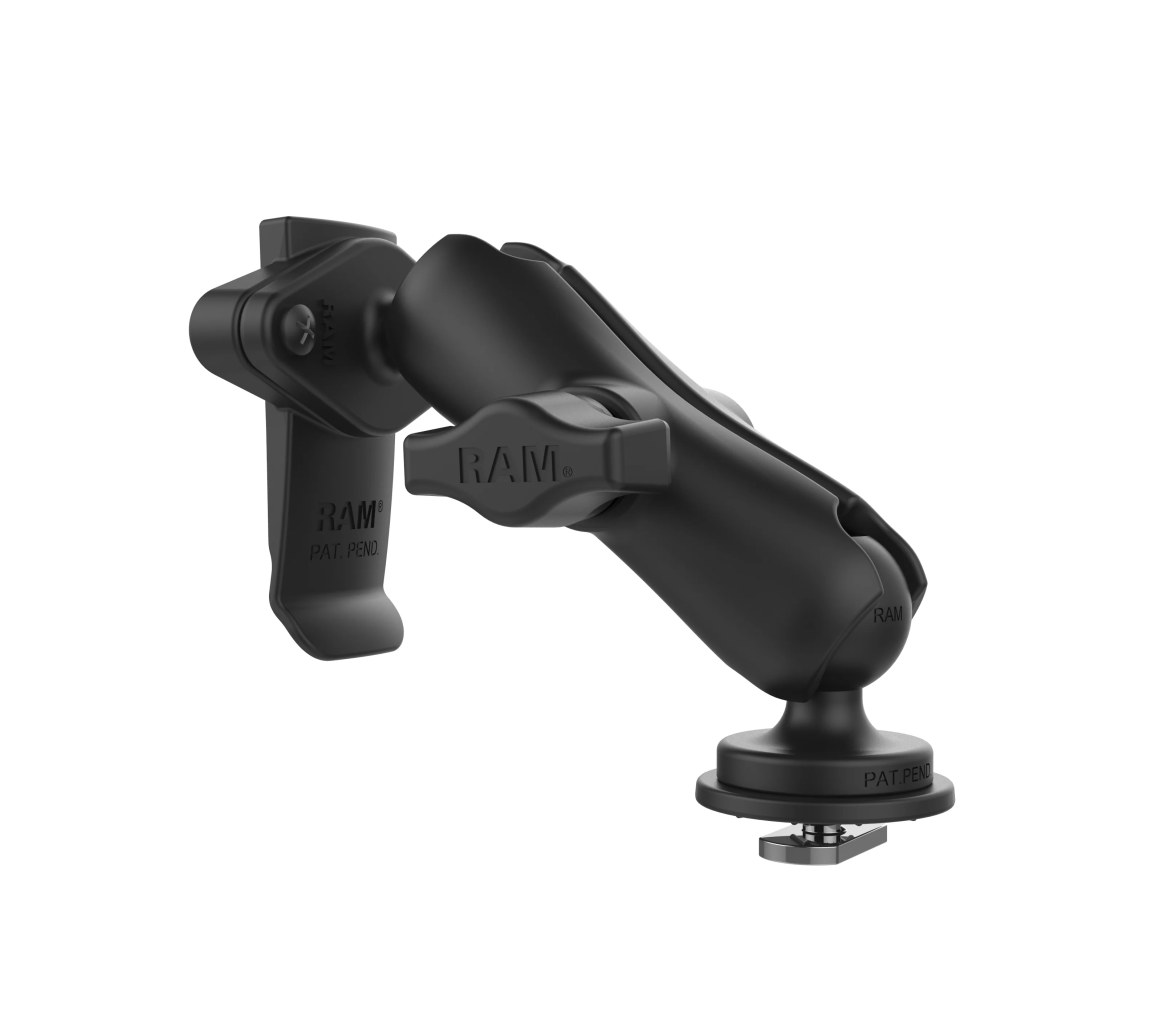 Soporte de bola RAM con doble bola y soporte para clip de raíl Garmin