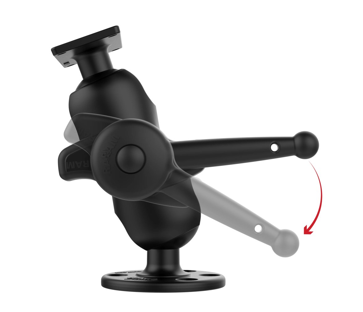 Soporte de bola RAM-Drill-Down para Humminbird Helix 8-15, XPLORE y Apex