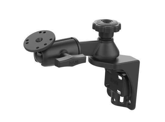 RAM Vertical 6" Swing Arm Mount with Marine Electronics Ball Adapter