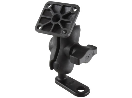 Soporte de doble bola con adaptador de cabeza de perno de 11 mm y placa AMPS