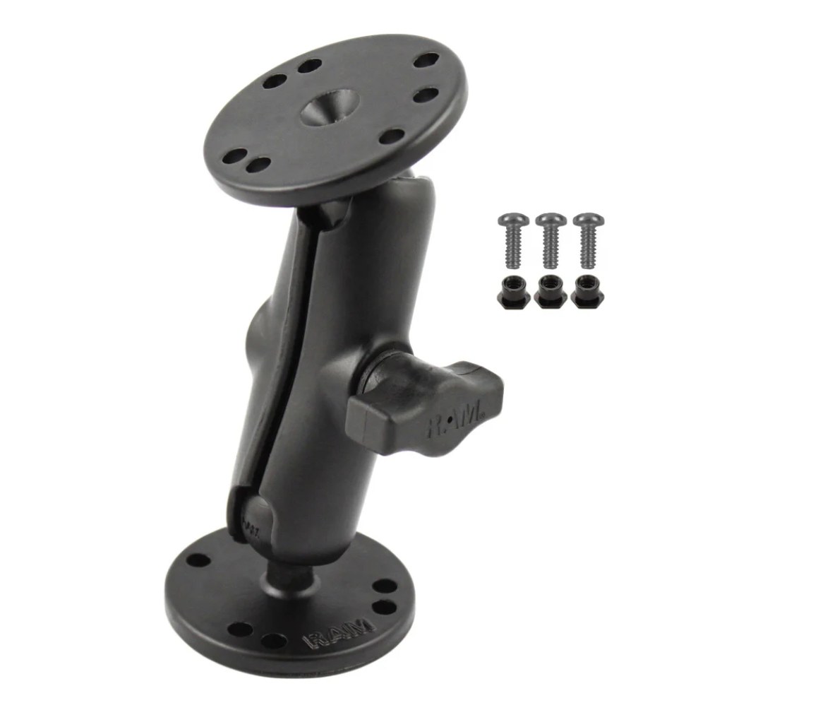 Soporte de doble bola de RAM con tornillería #6-32 para Garmin GPSMAP + más