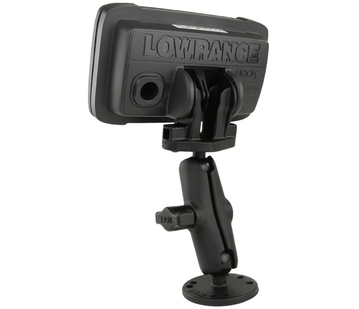 Soporte de doble bola para Lowrance Eagle 4 & 5, Hook² & Reveal Series