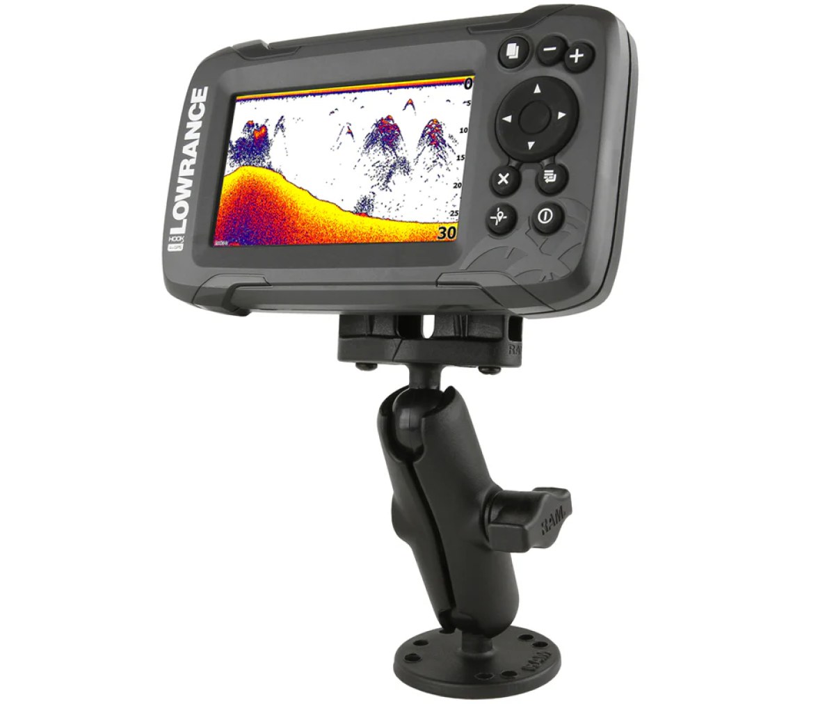 Soporte de doble bola para Lowrance Eagle 4 & 5, Hook² & Reveal Series