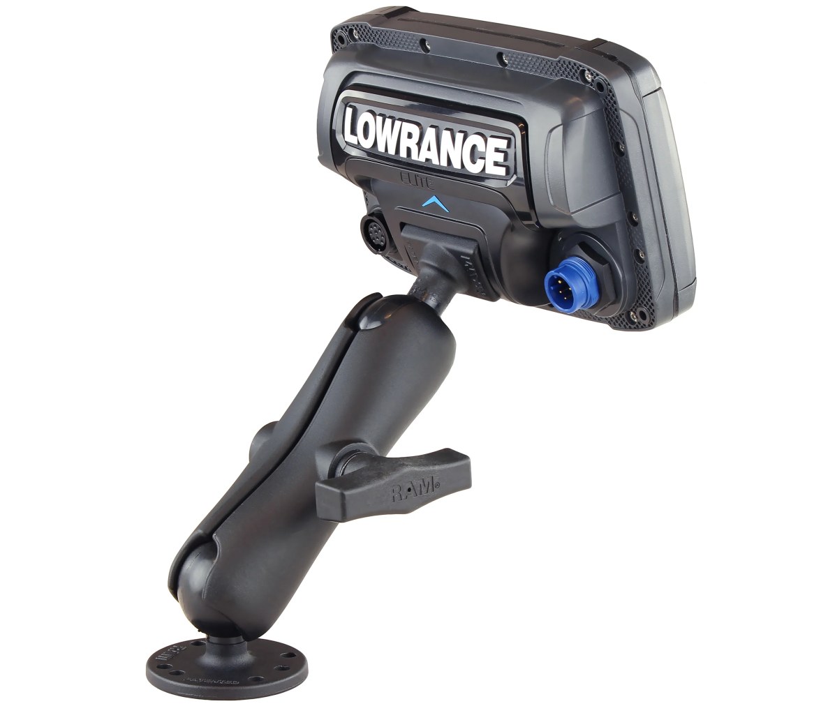 Soporte de doble bola para Lowrance Elite-5 y Elite-7 Ti + más