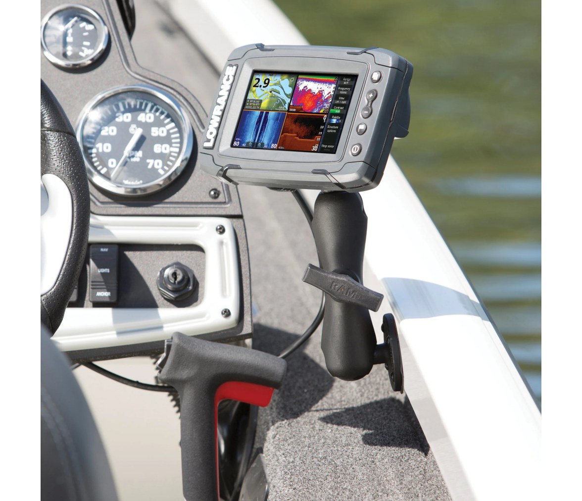 Soporte de doble bola para Lowrance Elite-5 y Elite-7 Ti + más