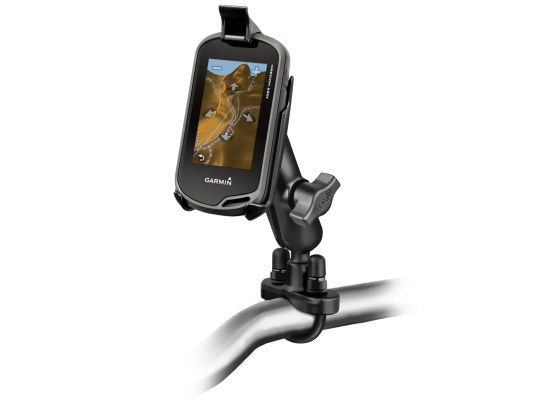 Soporte de doble bola para manillar con perno en U para serie Garmin Oregon + má