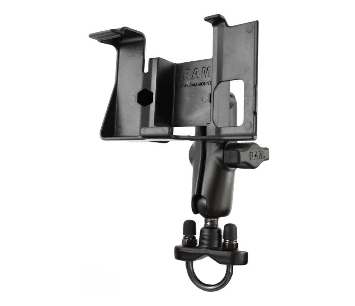 Soporte de doble bola para manillar RAM con perno en U para serie Garmin nuvi 60