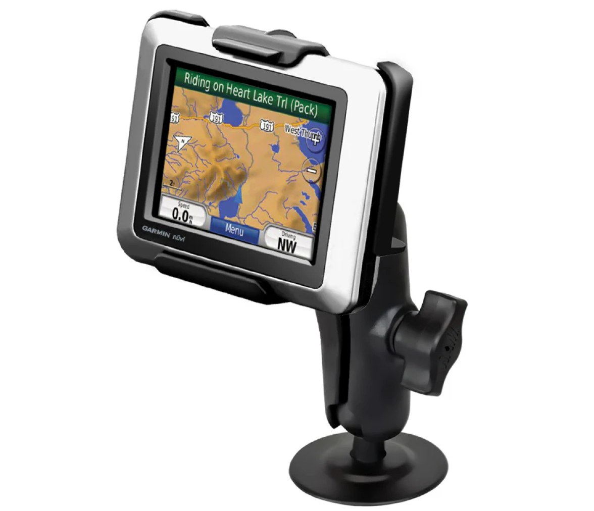 Soporte de doble bola RAM Flex Adhesivo para Garmin nuvi 220 + Más
