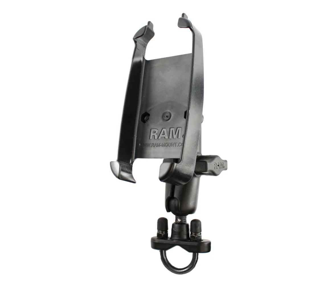 Soporte de doble bola RAM para manillar con perno en U para Lowrance AirMap 600C