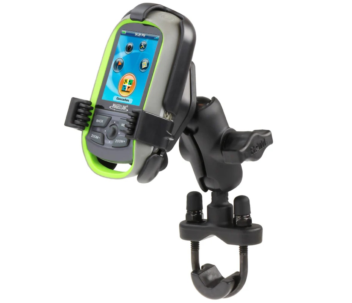 Soporte de doble bola tipo U para manillar de RAM para Magellan eXplorist GC + m