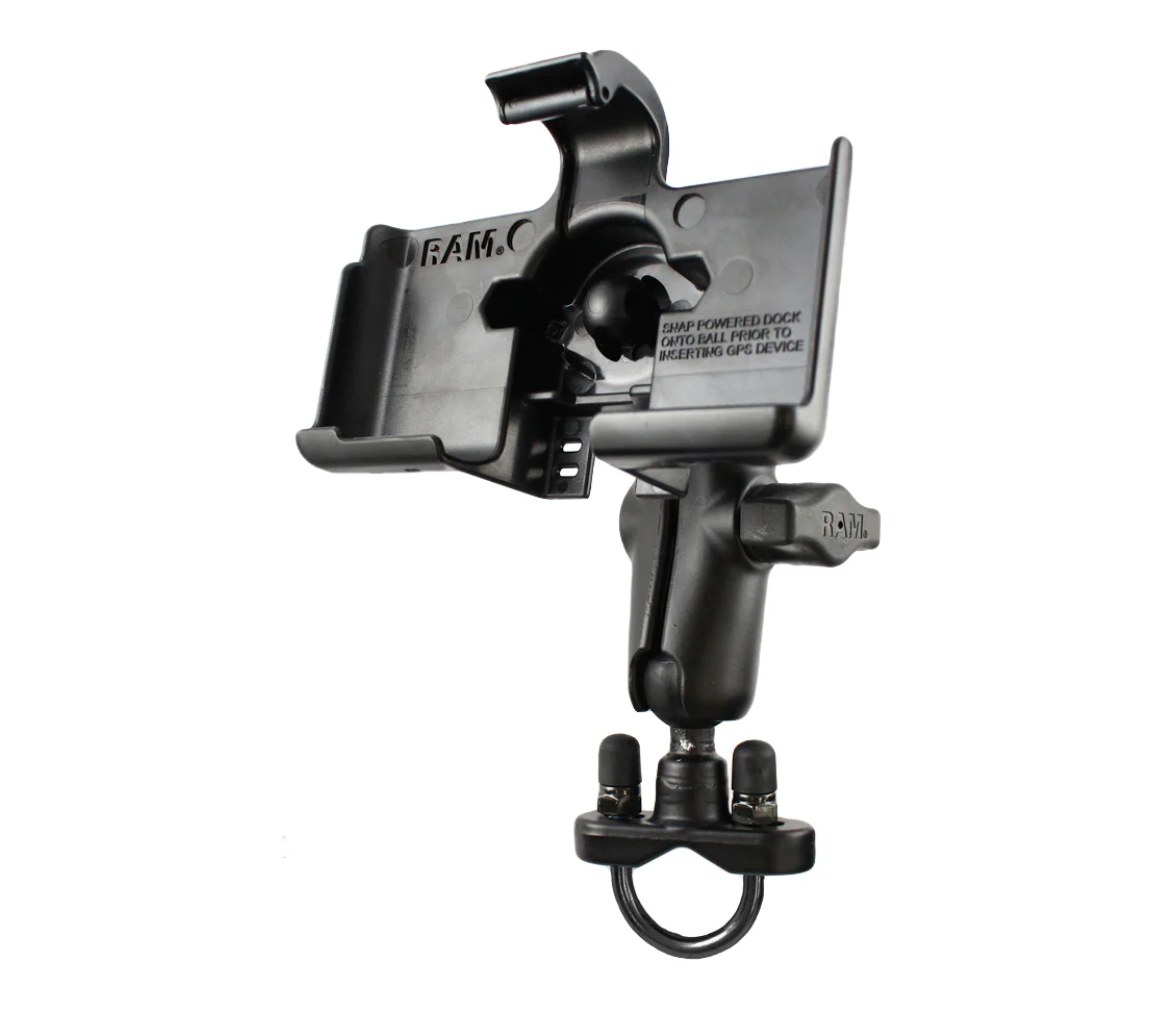 Soporte de doble bola tipo U para manillar para Garmin nuvi 1690