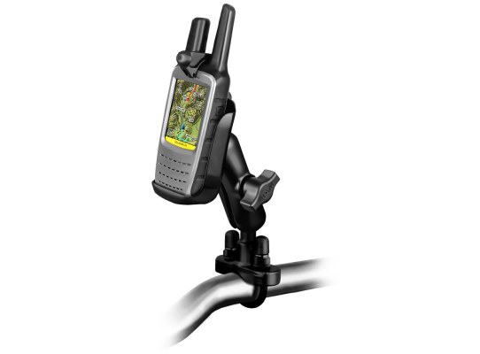 Soporte de manillar con doble bola RAM para Garmin Rino 610, 650 y 655t Soporte de manillar con doble bola RAM para Garmin Rino 610, 650 y 655t