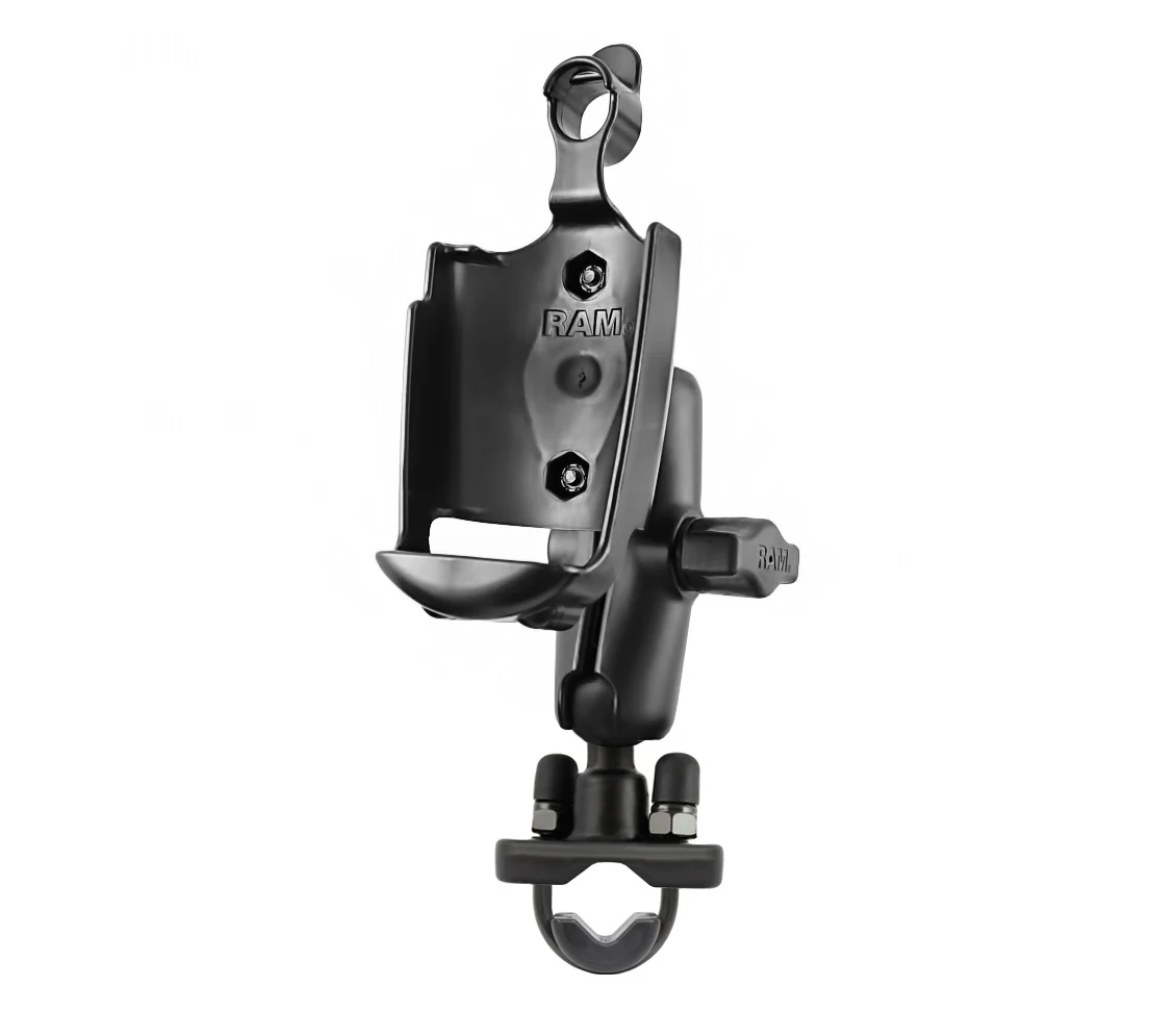 Soporte de manillar con doble bola RAM para Garmin Rino 520 + más