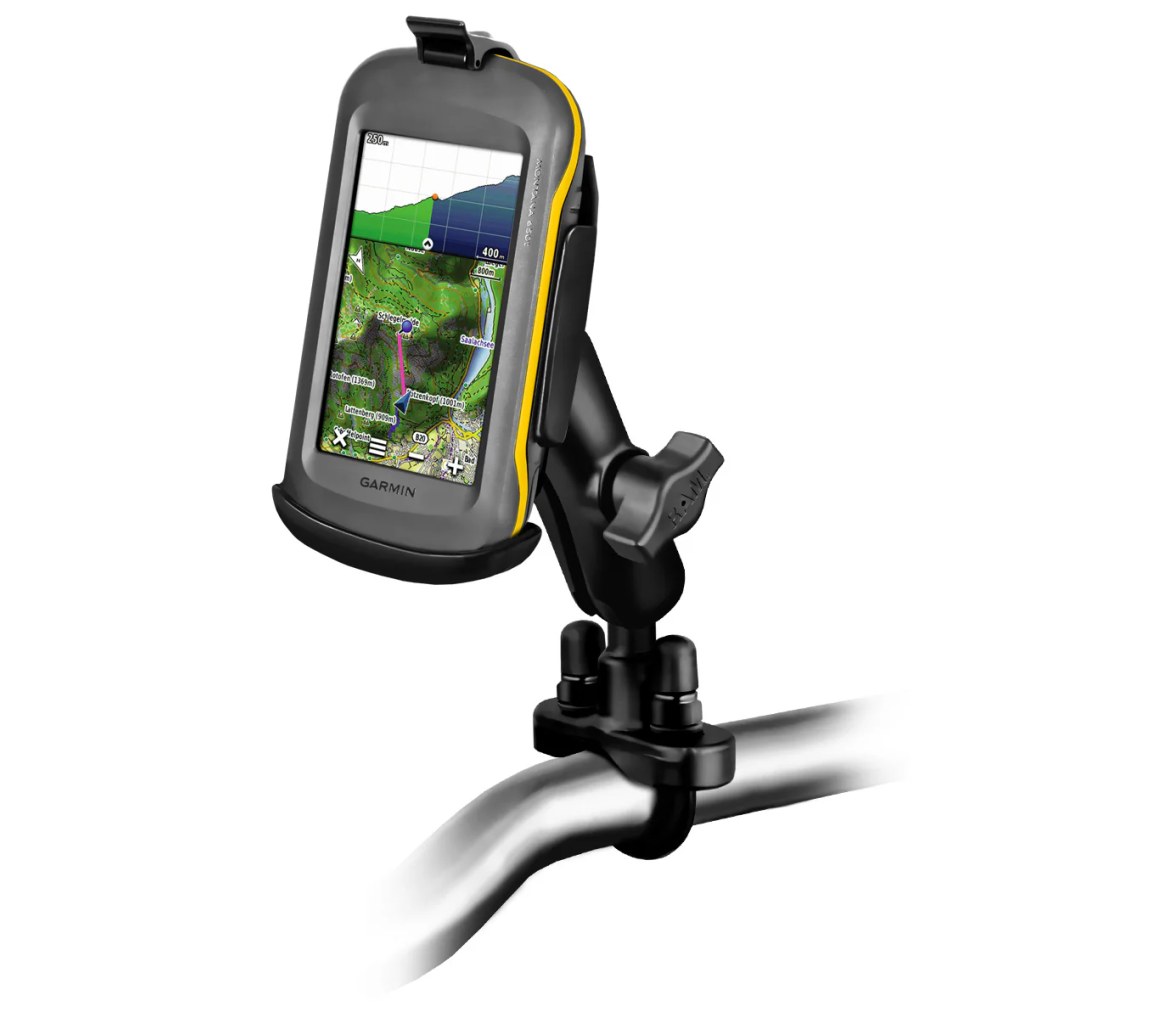 Soporte de manillar con doble bola RAM para serie Garmin Montana 600