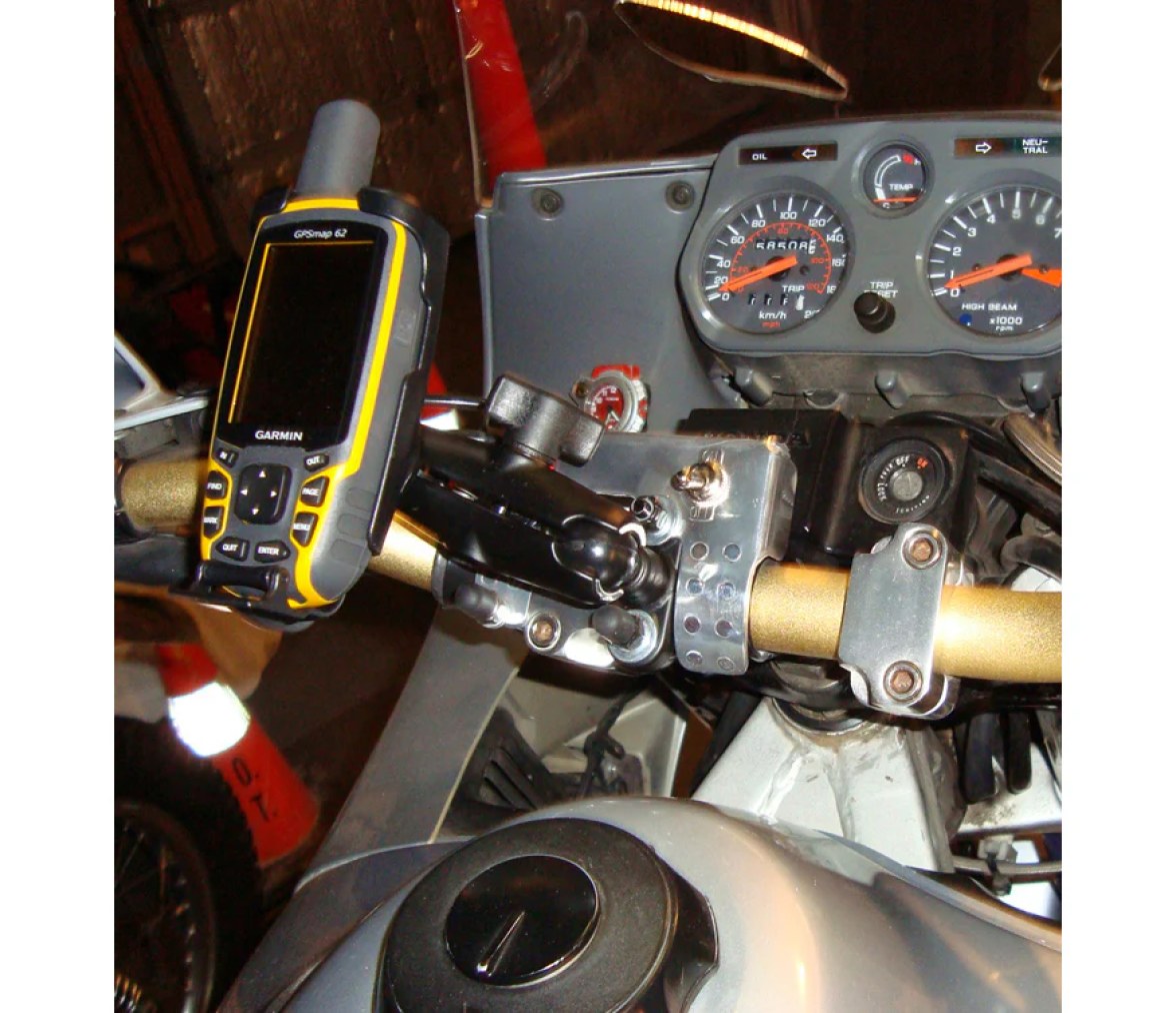 Soporte de manillar con perno en U para Garmin Astro 320, GPSMAP 62 y 64 Series