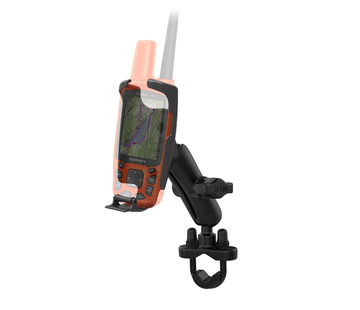 Soporte de manillar con perno en U para Garmin Astro 320, GPSMAP 62 y 64 Series