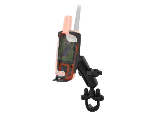 Soporte de manillar con perno en U para Garmin Astro 320, GPSMAP 62 y 64 Series