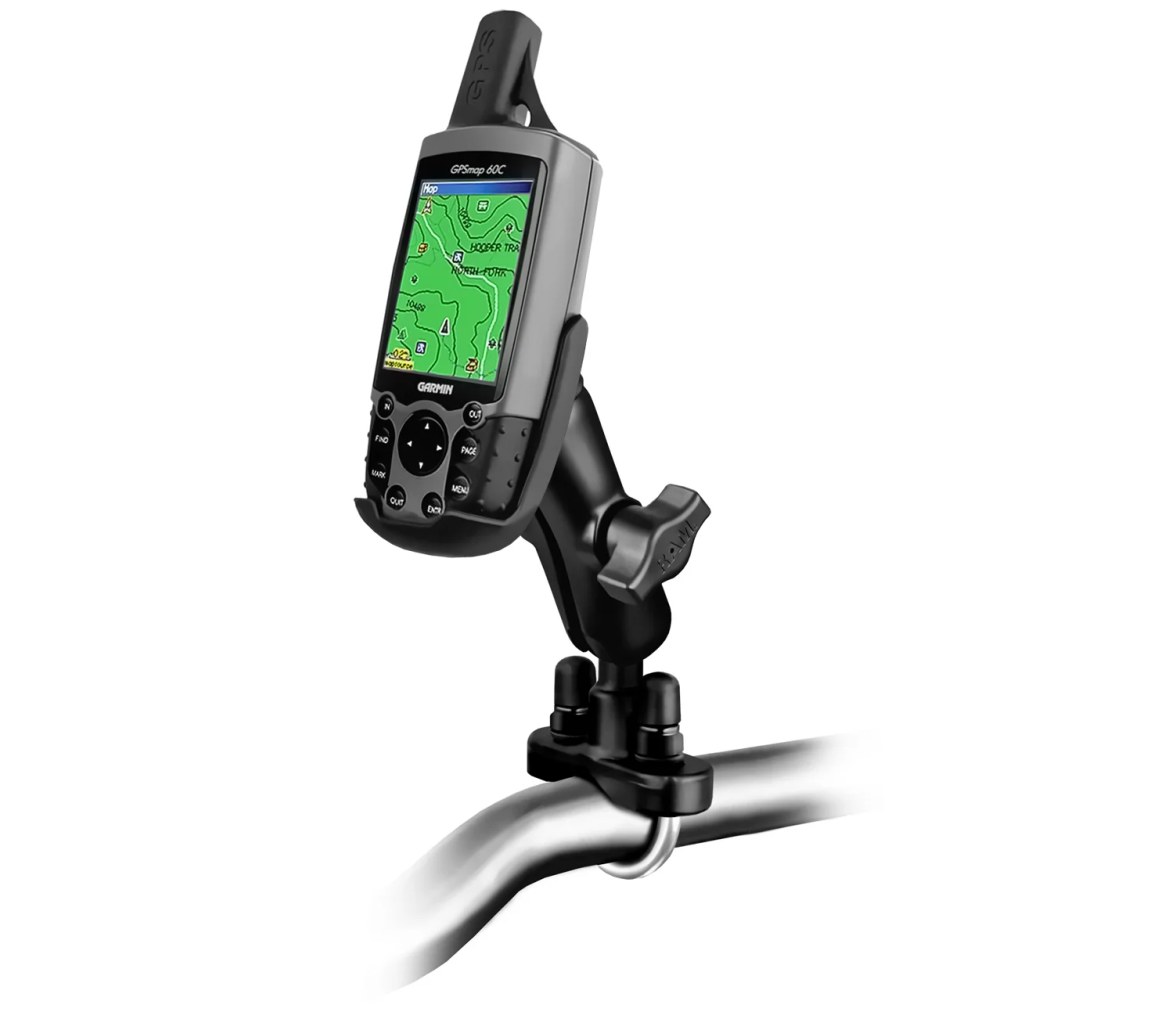 Soporte de manillar con perno en U para Garmin Astro 220, GPS 60, GPSMAP + más