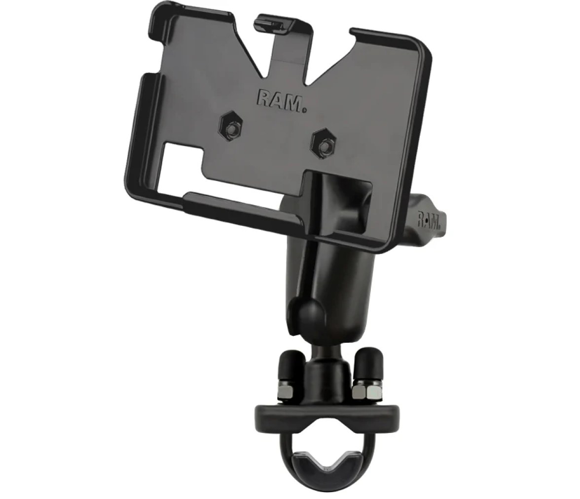 Soporte de manillar con perno en U para Garmin nuvi 1300 y 2400 Series + Más